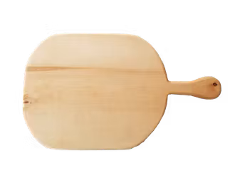 Naturlig björkskärbräda med handtag 44x26 cm