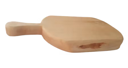 Naturlig björkskärbräda med handtag 44x26 cm