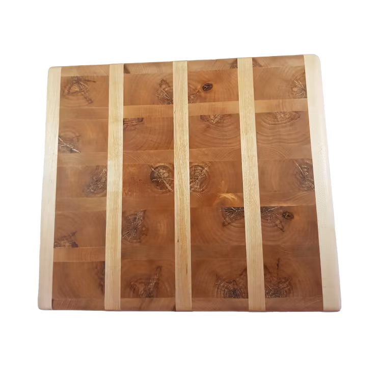 Randig ändträskärbräda 34x30cm