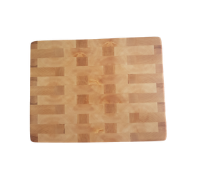 Vacker ändträskärbräda med infrästa handtag 38x29cm