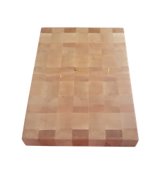 Ändträskärbräda av björk med vinklade kortsidor 34x25cm