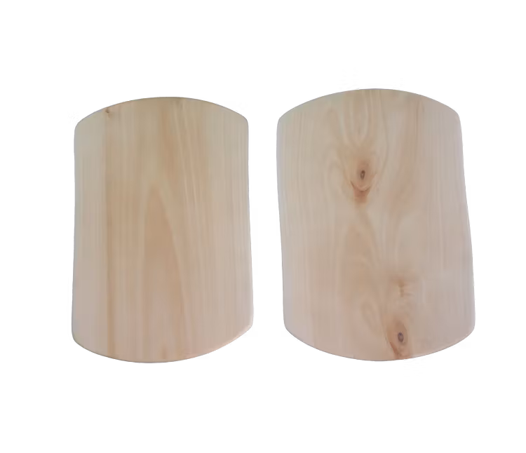 2 stycken smörgåsbrickor av björk 23x15 cm