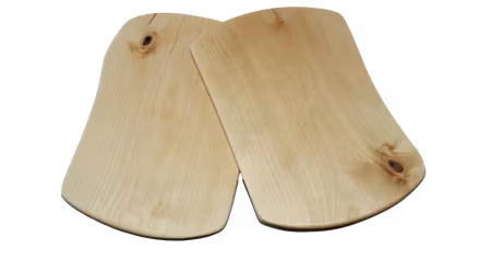 2-pack smörgåsbrickor handgjorda av björk ca 21x14 cm