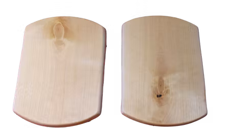 2-pack smörgåsbrickor av björkträ ca 20x15 cm