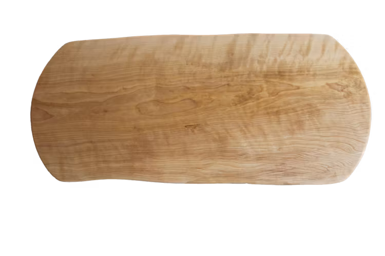 Stort naturligt serveringsfat av björk 64x28 cm