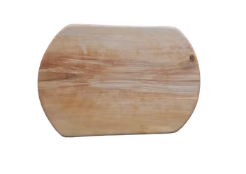 Naturlig björkskärbräda med svängda kortsidor 31x21 cm