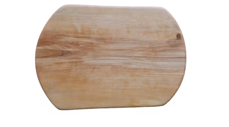 Naturlig björkskärbräda med svängda kortsidor 31x21 cm