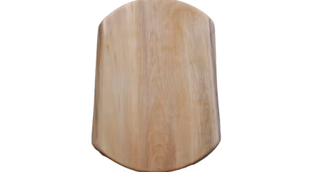 Naturlig björkskärbräda med svängda kortsidor 31x21 cm