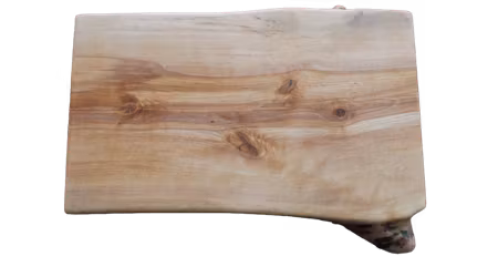 Unik naturlig skärbräda med naturliga kanter 40x23 cm