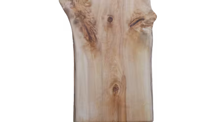Unik naturlig skärbräda med naturliga kanter 40x23 cm