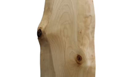 Unik björkskärbräda med svängda kortsidor 46x20 cm