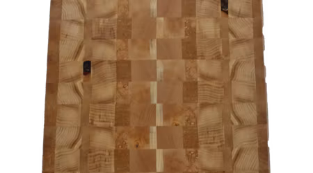 Unik ändträskärbräda av björk/asp 33x28 cm