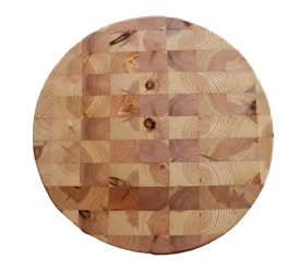 Rund ändträskärbräda av furu 36,5x5,2 cm