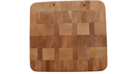 Ändträskärbräda av björk med rundade hörn 29x27 cm