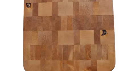 Ändträskärbräda av björk med rundade hörn 29x27 cm