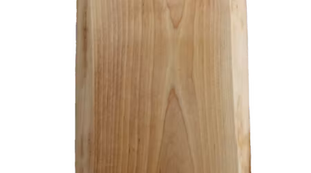 Björkskärbräda med vinklade svängda kortsidor 44x20 cm