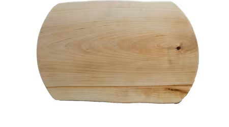 Stort naturligt serveringsfat i björk 42x27 cm