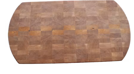 Lång ändträskärbräda  med rundade och vinklade kortsidor 50x26cm