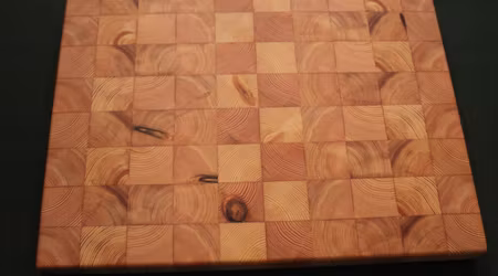 Klassisk stor ändträskärbräda av furu 41x31cm