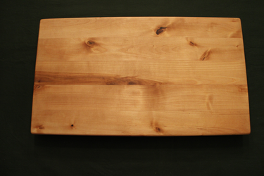 Unik stavlimmad björkskärbräda med raka kanter 39x22 cm