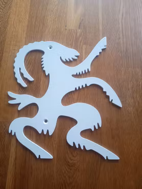 Vit Hälsingebock för fasad 30 cm