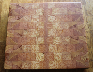 Slaktarblock av furu 39x34x6cm