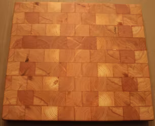 Klassisk rejäl ändträskärbräda av furu 39x34x4cm