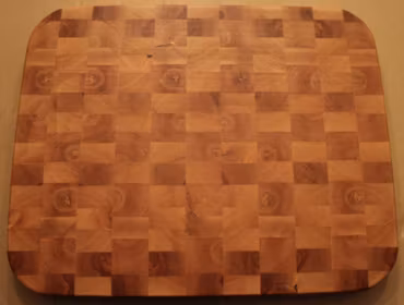 Ändträskärbräda av björk med rundade hörn 44x35cm