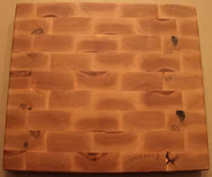 Ändträskärbräda av björk i bra storlek 38x33cm