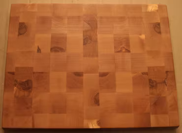 Ändträskärbräda av björk med vinklade kanter 40x30cm