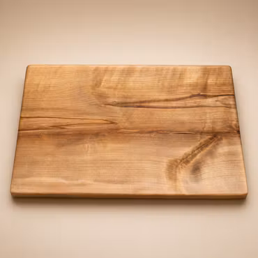 Klassisk unik massiv skärbräda av björk 44x26 cm