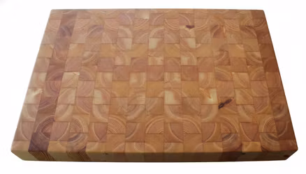 Stort slaktarblock med köttsaftränna av furu 58x39,5x7cm