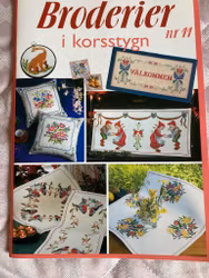 Brodera med färg.Flera böcker