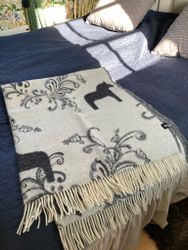 Ullplädar Kurbitsar- Svensk Design 130x170cm.