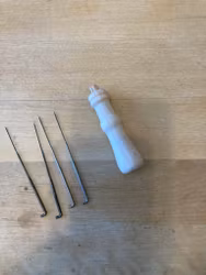 4st filtnålar och handtag