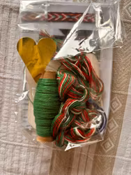 Minikit brickvävning från Spångmurs.