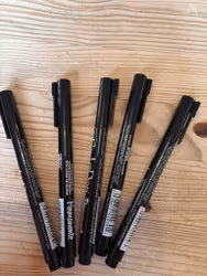 Permanenta svarta tuschpennor.5 st