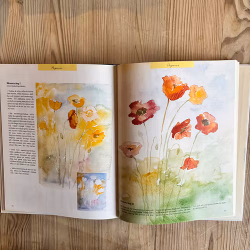 Akvarell för alla.Steg för steg.