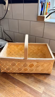 Svampkorg i spån