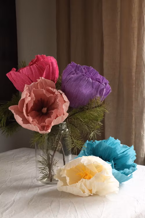 Workshop pappersblommor 24/1