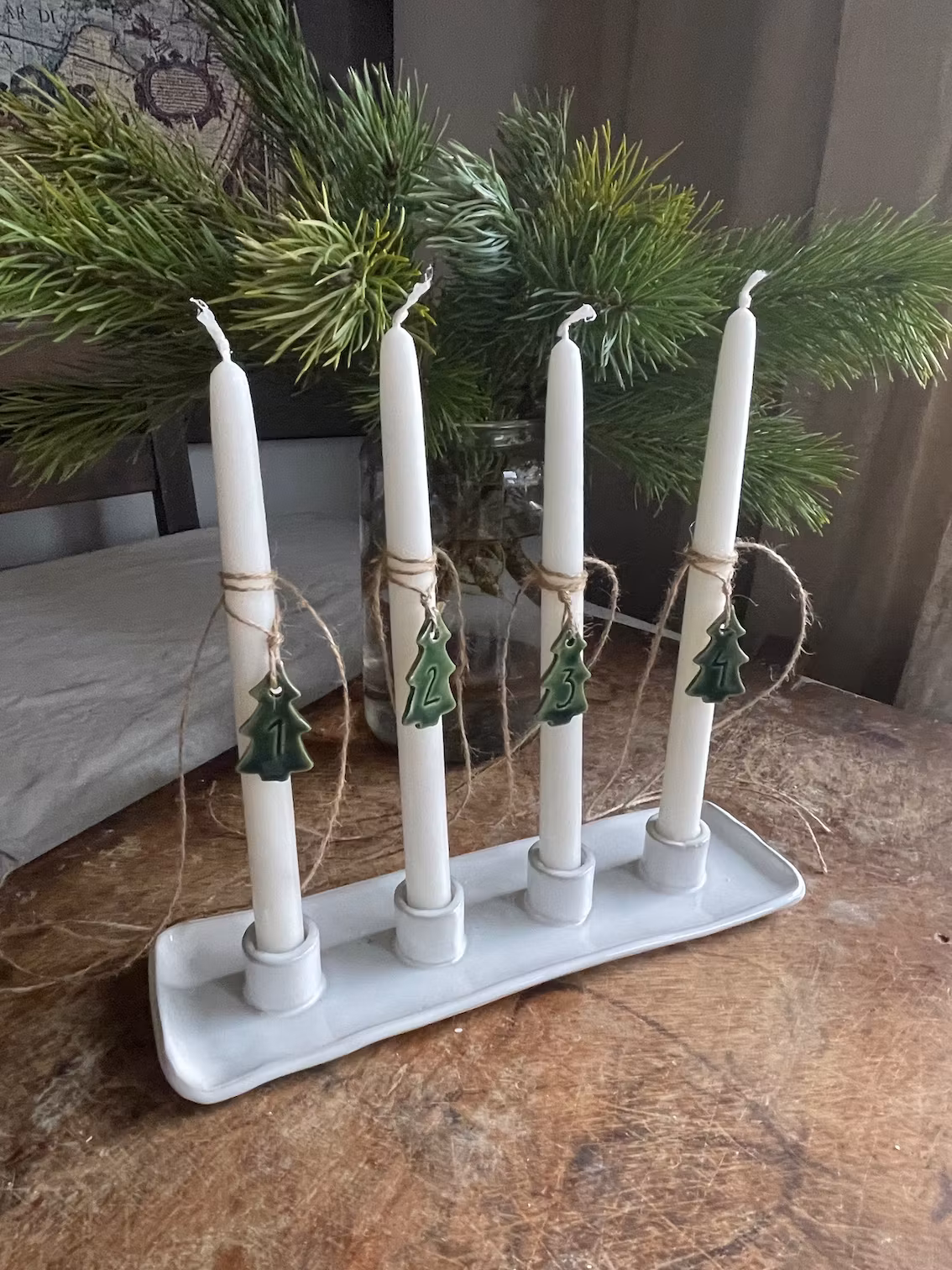 Adventssiffror - gran