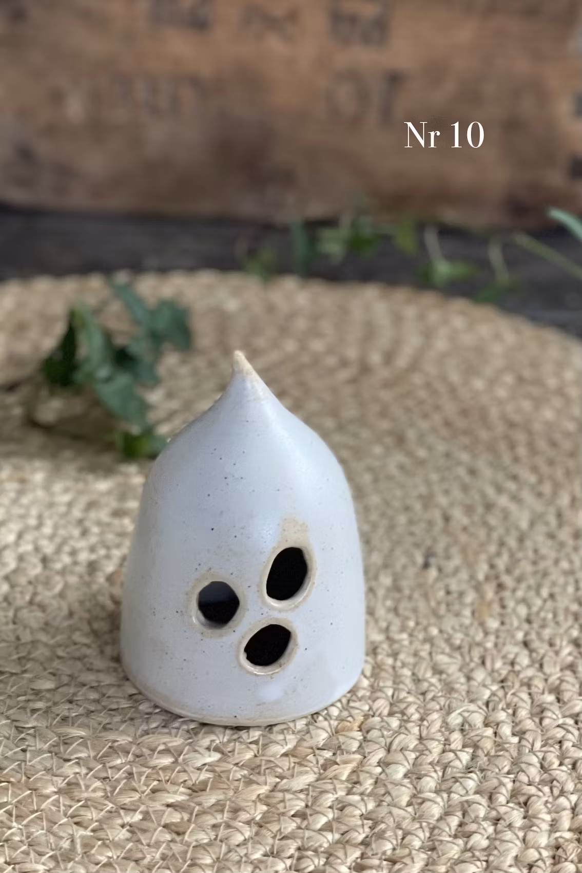 Spöklykta - bruna och beigea