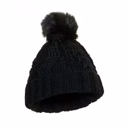Mössa med päls tofs