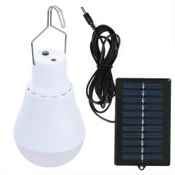 Solcellsdriven LED-lampa med krok