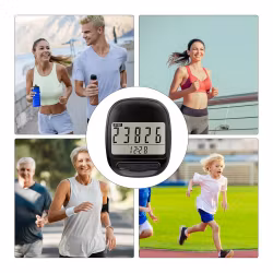 Stegräknare med stor display