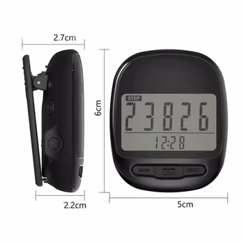 Stegräknare med stor display