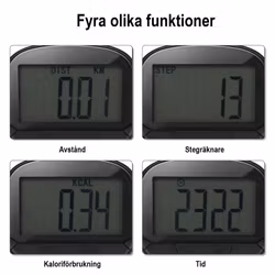Enkel och pålitlig multistegräknare/pedometer