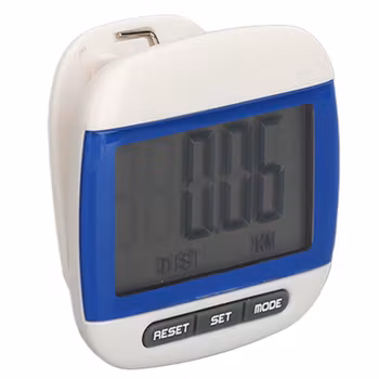 Stegräknare med klämma och stor LCD-skärm