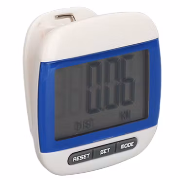 Stegräknare med klämma och stor LCD-skärm