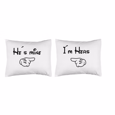 Örngott He´s mine I´m hers